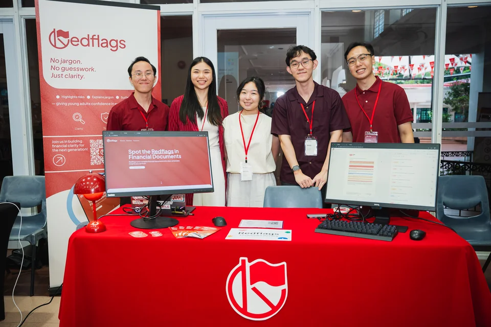 Team at the accelerator booth